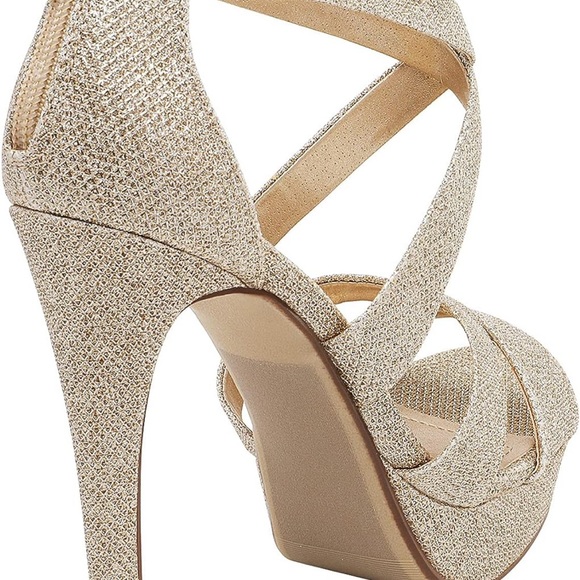 Dream Pairs heels gold sparkly 7 - Picture 3 of 7